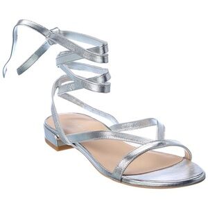 Stuart Weitzman Anita Silver Sandals  Size 6  NWOT